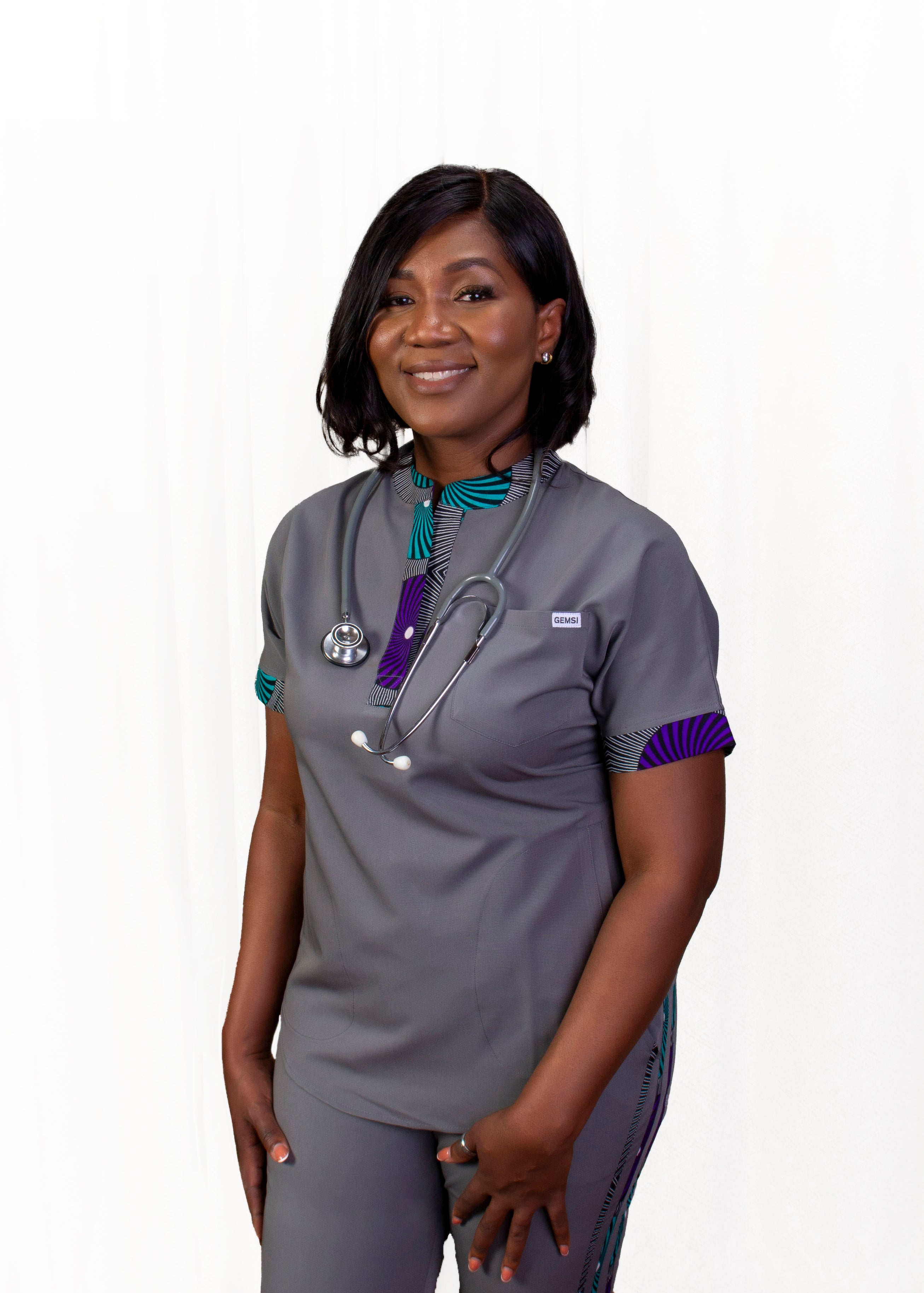 Scrub Top with Pockets | Stylish Scrub Top | GEMSI Mart