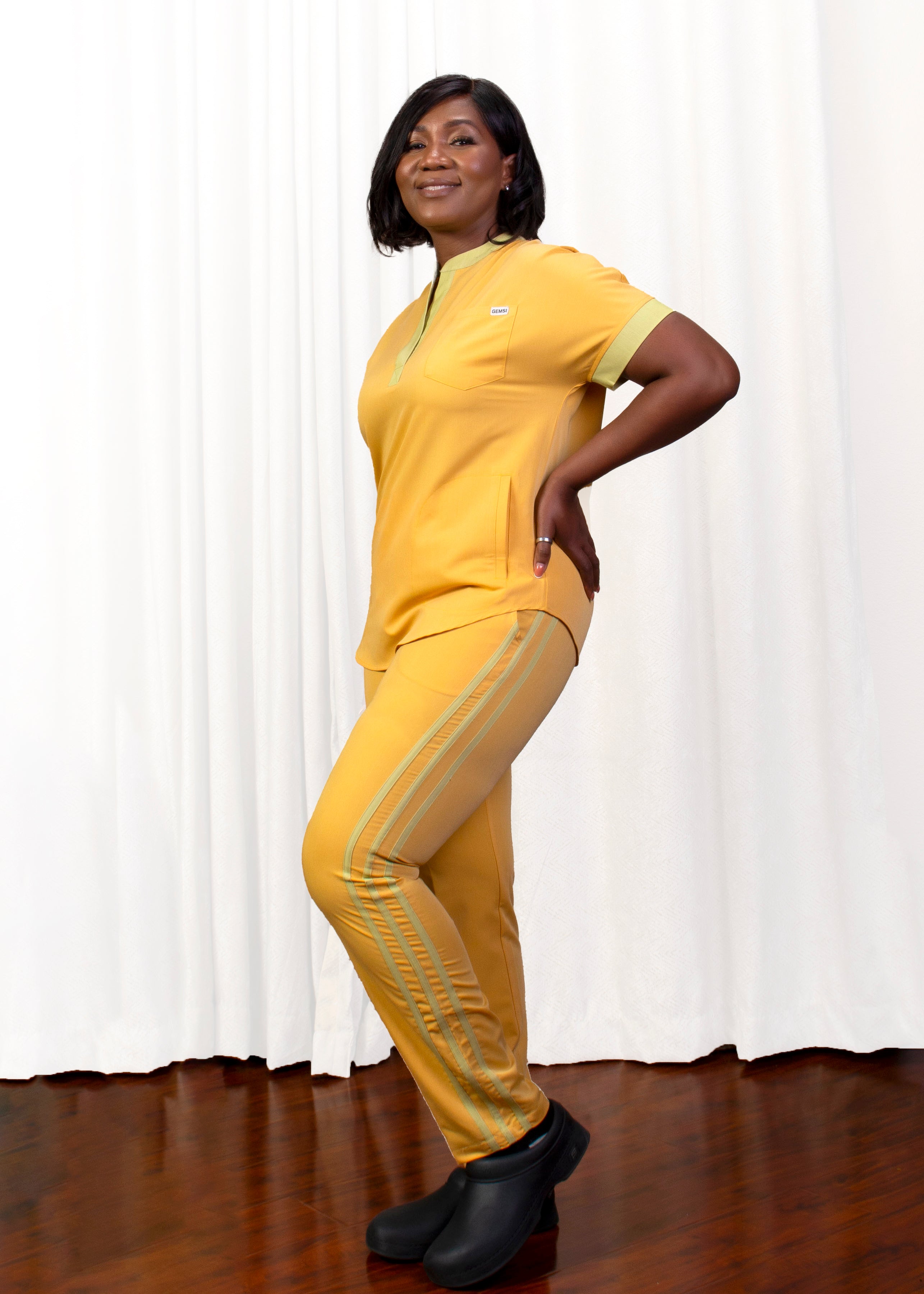 Scrub Pants with Pockets | Afro-Print Scrubs | GEMSI Mart